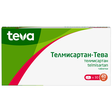 Купить Телмисартан-Тева 40 мг 30 шт таблетки
