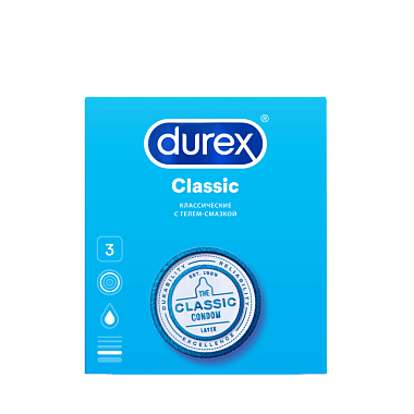 Купить Durex Classic 3 шт презервативы классические