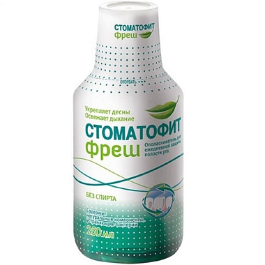 Купить Стоматофит Фреш 250 мл ополаскиватель для полости рта