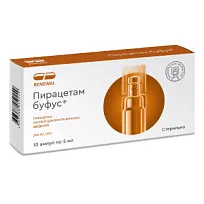 Купить: Пирацетам Буфус Реневал р-р д/в/в и в/м введ 20% 5мл №10