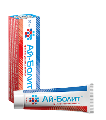 Купить Ай-Болит 30 мл крем при ушибах и синяках с бадягой и арникой