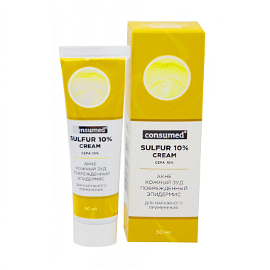 Купить Consumed Cream Sulfur 10 % 50 мл паста для наружного применения серная