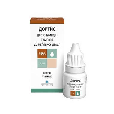 Купить Дортис 5 мл 1 шт капли глазные флакон