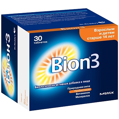 Купить Бион 3 1050 мг 30 шт таблетки