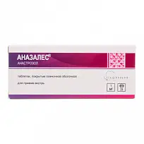 Купить: Аназалес 1 мг 28 шт таблетки покрытые пленочной оболочкой