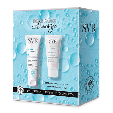Купить SVR Hydraliane Legere набор подарочный 40 мл крем легкий + Topialyse 50 мл крем для рук