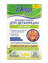 Купить: Floresan 20 шт полоски восковые для депиляции для лица  с алоэ вера