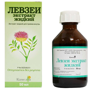 Купить Левзеи экстракт жидкий 50 мл для приема внутрь