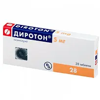 Купить: Диротон 5 мг 28 шт таблетки