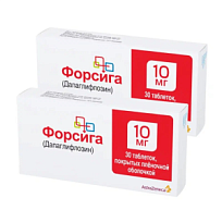 Купить: Набор 2 уп. Форсига 10 мг 30 таб