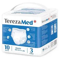 Купить: TerezaMed 10 шт подгузники-трусы для взрослых размер L (100-135 см)