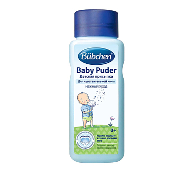 Купить Bubchen 100 г присыпка детская нежный уход для чувствительной кожи 0+