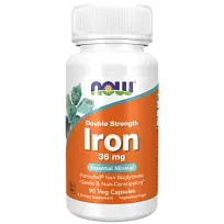 Купить: Now Foods Iron Double Strength Железо двойной силы 36 мг 90 шт капсулы