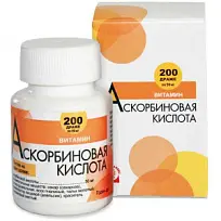 Купить: Аскорбиновая кислота 50 мг 200 шт драже
