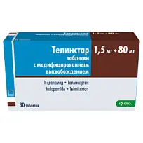 Купить: Телинстар 1,5 мг + 80 мг 30 шт таблетки с модифицированным высвобождением