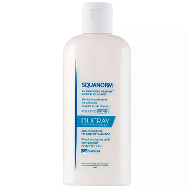 Купить Ducray Squanorm 200 мл шампунь от сухой перхоти