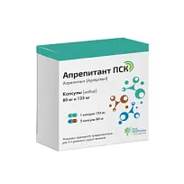 Купить: Апрепитант ПСК набор капсул 80 мг 2 шт + 125 мг 1 шт