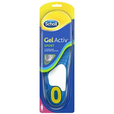 Купить Scholl GelActiv Sport стельки гелевые для женщин для занятий спортом