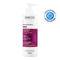 Купить: Vichy Dercos Densi-Solutions 400 мл шампунь уплотняющий и очищающий  для густоты и объема истонченных волос с салициловой кислотой