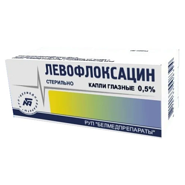 Купить Левофлоксацин 0,5 % 5 мл капли глазные