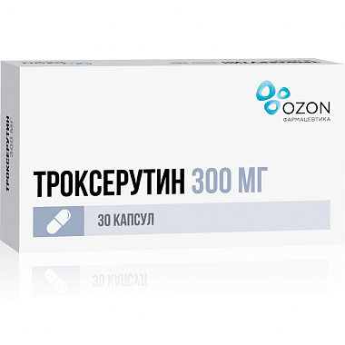 Купить Троксерутин 300 мг 30 шт капсулы