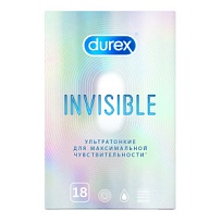 Купить: Durex Invisible 18 шт презервативы ультра тонкие