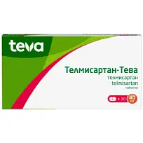 Купить: Телмисартан-Тева 40 мг 30 шт таблетки