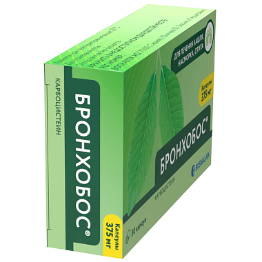 Купить Бронхобос 375 мг 30 шт капсулы