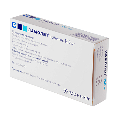 Купить Ламолеп 100 мг 30 шт таблетки