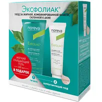 Купить: Noreva Exfoliac ВВ набор ВВ крем для лица светлый тон 30 мл + гель мягкий очищающий 100 мл