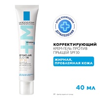 Купить: La Roche-Posay Effaclar Duo+  40 мл корректирующий крем-гель для проблемной кожи лица от прыщей угрей и постакне SPF 30