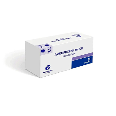 Купить Ламотриджин-Канон 25 мг 30 шт таблетки