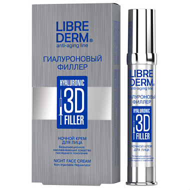 Купить Librederm Гиалуроновый Филлер 3D 30 мл крем ночной для лица