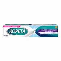 Купить: Корега 70 г крем для фиксации зубных протезов ежедневная фиксация мятный вкус