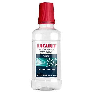 Купить Lacalut White 250 мл ополаскиватель для полости рта с мицеллярной водой