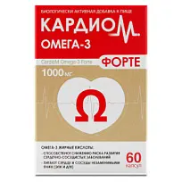 Купить: Кардиом Омега-3 Форте 1000 мг 60 шт капсулы