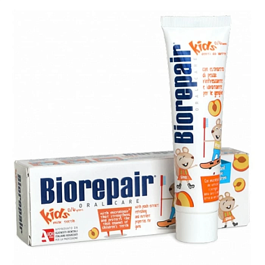 Купить Biorepair Kids 50 мл паста зубная для детей экстракт персика 0+