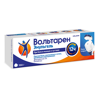 Купить Вольтарен Эмульгель 2 % 100 г гель для наружного применения крышка с откидным верхом