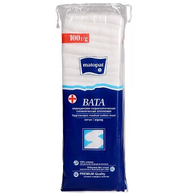 Купить Вата Зиг-Заг Matopat 100г н/стер