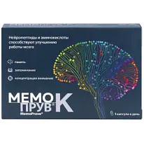 Купить: Мемопрув К 430 мг 30 шт капсулы