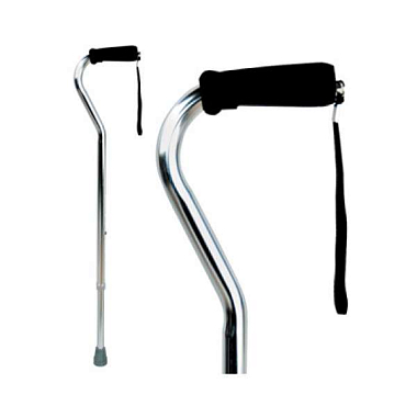 Купить BL 10100S трость телескопическая с резиновой ручкой хромированная