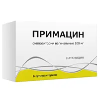 Купить: Примацин 100 мг 6 шт суппозитории вагинальные