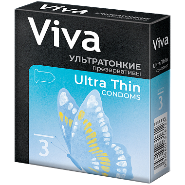 Купить Viva 3 шт презервативы ультра тонкие