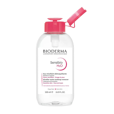 Купить Bioderma Sensibio H2O 500 мл 1 шт мицеллярная вода очищающая флакон-помпа