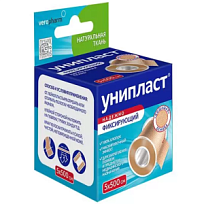 Купить: Унипласт  пластырь катушка 1 шт 2,5 см × 500 см  тканевая основа