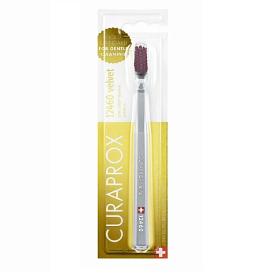 Купить Сuraprox velvet зубная щетка Артикул CS12460 0,08 мм мегасофт серая