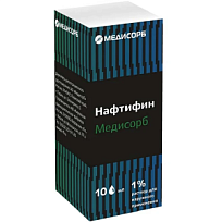 Купить: Нафтифин 1 % 10 мл раствор для наружного применения флакон