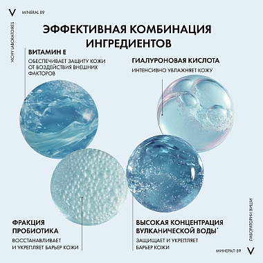 Купить Vichy Mineral 89 Probiotic Fractions 30 мл сыворотка-концентрат укрепляющая и восстанавливающая  для лица с гиалуроновой кислотой