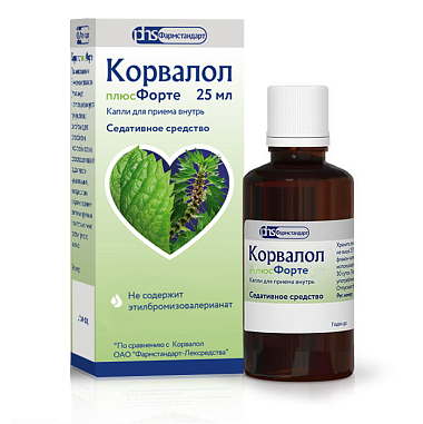 Купить Корвалол плюсФорте 25 мл капли для внутреннего применения флакон-капельница