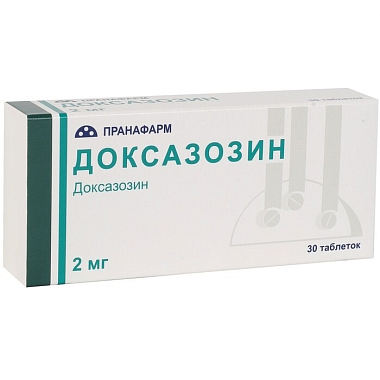 Купить Доксазозин 2 мг 30 шт таблетки